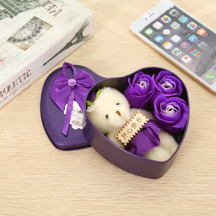 Soap Flower Heart Rose Gift Box
